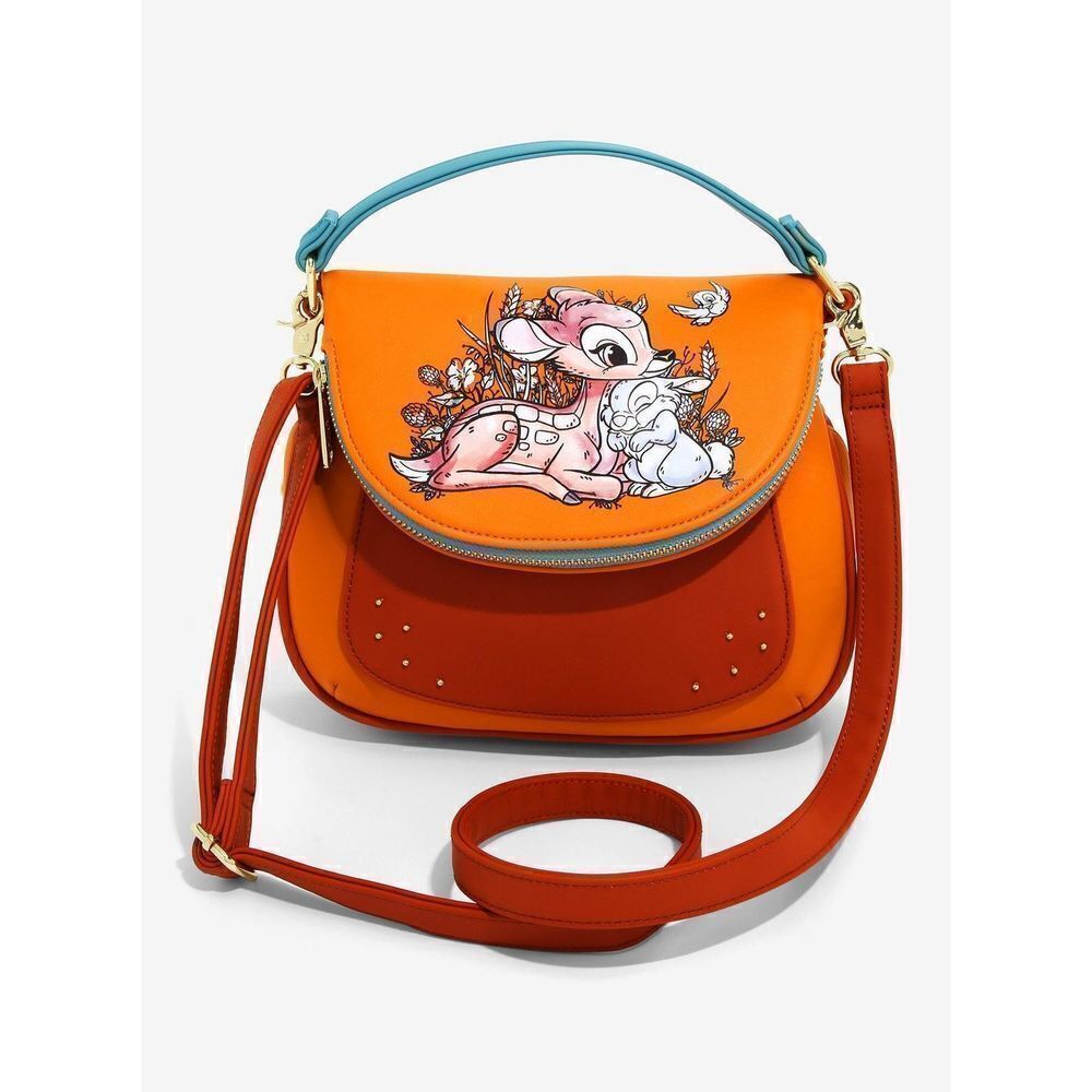 Loungefly Disney Bambi & Thumper Floral Forest Crossbody Bag Purse